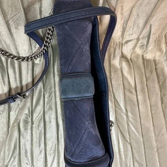 Rebecca Minkoff Blue Suede Purse - Picture 5 of 11